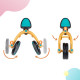 Триколісний велосипед 3 в 1 Kinderkraft 4TRIKE Primrose Yellow KR4TRI00YEL0000