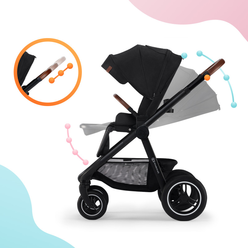 Універсальна коляска 2 в 1 Kinderkraft Everyday Black KSEVER00BLK2000