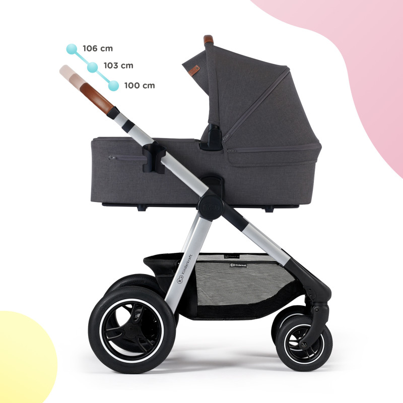 Універсальна коляска 2 в 1 Kinderkraft Everyday Dark Gray KSEVER00DGR2000