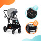 Універсальна коляска 2 в 1 Kinderkraft Everyday Light Gray KSEVER00LGR2000