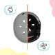 Дитячий захисний шолом Kinderkraft Safety Grey KASAFE00GRY0000