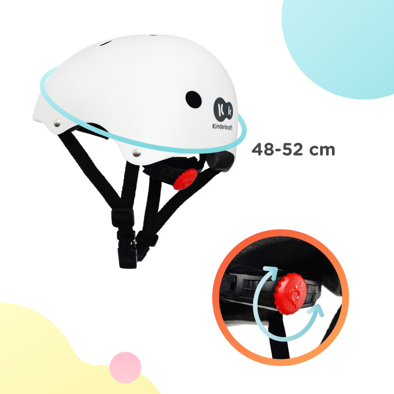 Дитячий захисний шолом Kinderkraft Safety White KASAFE00WHT0000