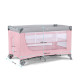 Ліжко-манеж з пеленатором Kinderkraft Leody Pink KCLEOD00PNK00AC