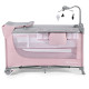 Ліжко-манеж з пеленатором Kinderkraft Leody Pink KCLEOD00PNK00AC