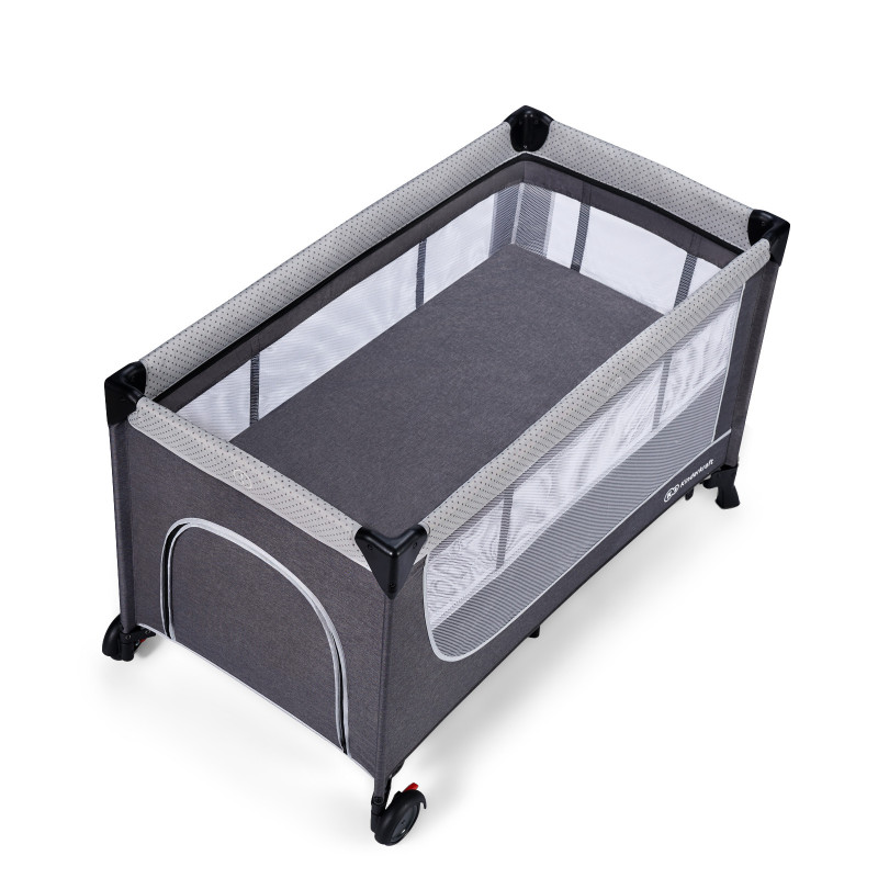 Ліжко-манеж Kinderkraft Leody Grey KCLEOD00GRY0000