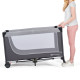 Ліжко-манеж Kinderkraft Leody Grey KCLEOD00GRY0000