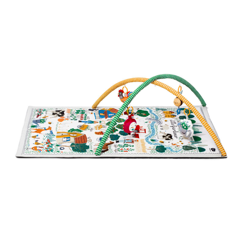 Розвиваючий килимок-палатка 3 в 1 Kinderkraft Little Gardener KPLIGA00MUL0000