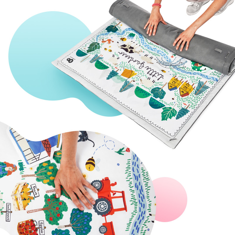 Розвиваючий килимок-палатка 3 в 1 Kinderkraft Little Gardener KPLIGA00MUL0000