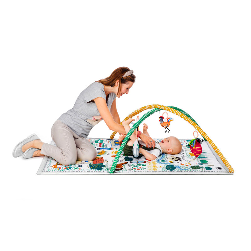 Розвиваючий килимок-палатка 3 в 1 Kinderkraft Little Gardener KPLIGA00MUL0000