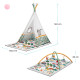 Розвиваючий килимок-палатка 3 в 1 Kinderkraft Little Gardener KPLIGA00MUL0000