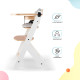 Стільчик для годування з подушкою Kinderkraft Enock White Wood KHENOC0PWHT0000