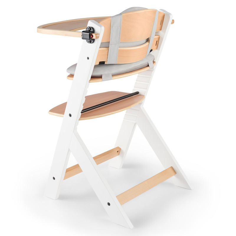 Стільчик для годування з подушкою Kinderkraft Enock White Wood KHENOC0PWHT0000