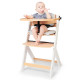 Стільчик для годування з подушкою Kinderkraft Enock White Wood KHENOC0PWHT0000