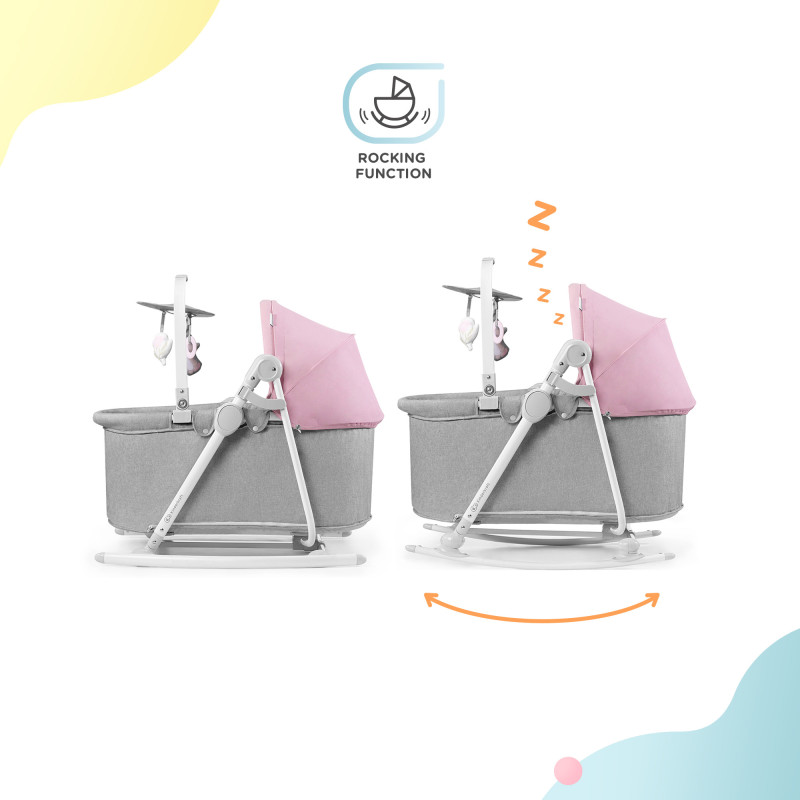 Шезлонг-гойдалка 5 в 1 Kinderkraft Nola Peony Rose KBNOLA00PNK0000