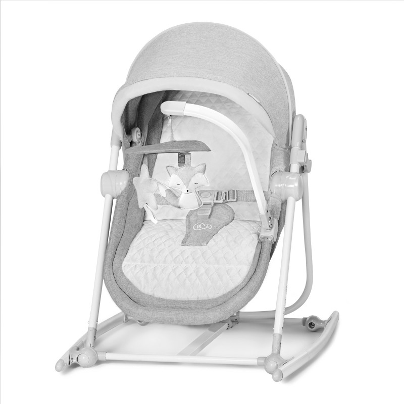 Шезлонг-гойдалка 5 в 1 Kinderkraft Nola Stone Grey KBNOLA00GRY0000