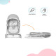 Шезлонг-гойдалка 5 в 1 Kinderkraft Nola Stone Grey KBNOLA00GRY0000