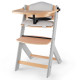 Стільчик для годування з подушкою Kinderkraft Enock Gray Wood KHENOC0PGRY0000