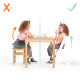 Стільчик для годування з подушкою Kinderkraft Enock Gray Wood KHENOC0PGRY0000