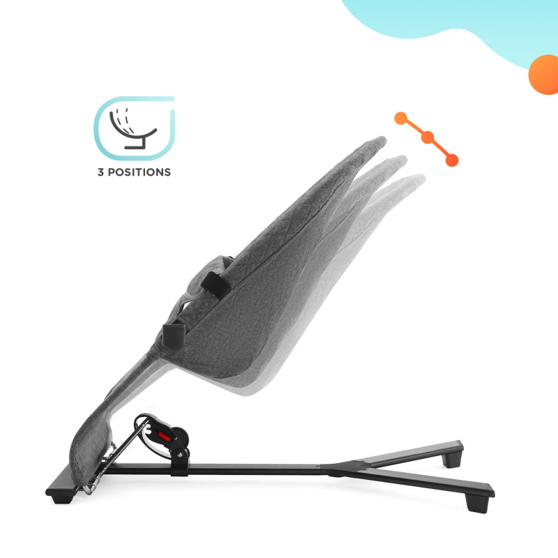 Шезлонг-гойдалка Kinderkraft Mimi Grey KBMIMI00GRY0000