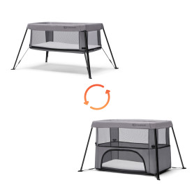 Ліжко-манеж 2 в 1 Kinderkraft Movi Grey KCMOVI00GRY0000