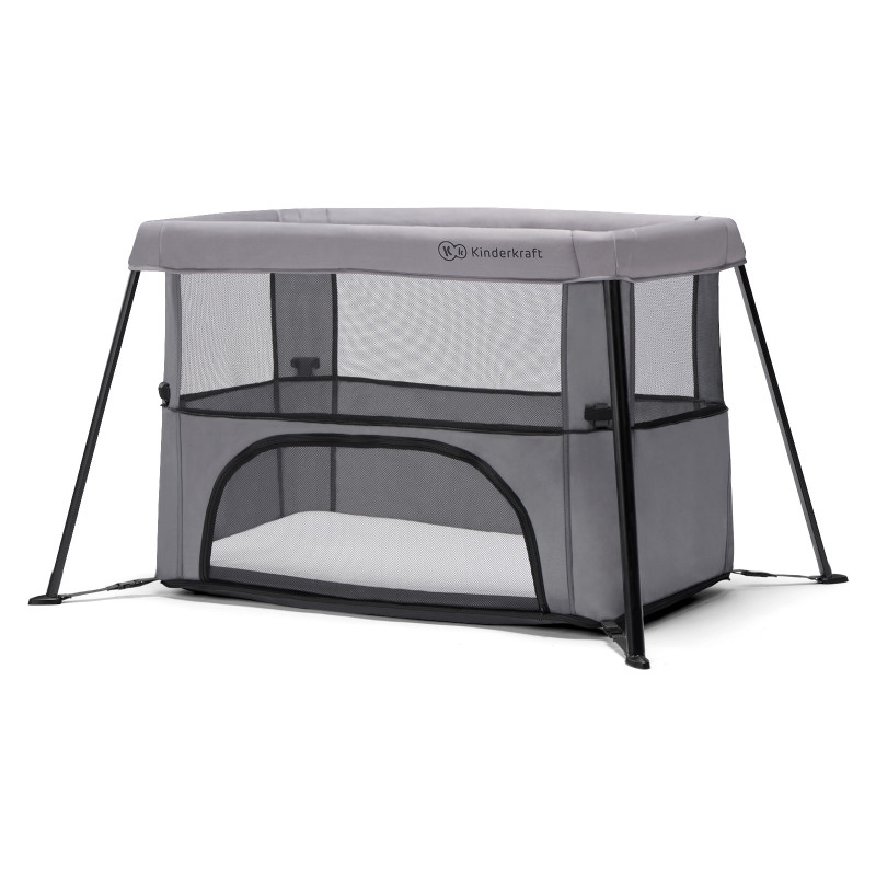 Ліжко-манеж 2 в 1 Kinderkraft Movi Grey KCMOVI00GRY0000