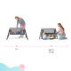 Ліжко-манеж 2 в 1 Kinderkraft Movi Grey KCMOVI00GRY0000