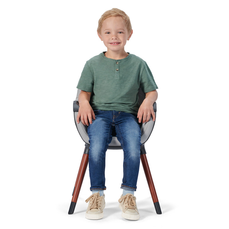 Стільчик для годування 2 в 1 Kinderkraft Finix Grey KHFINIX0GRY0000