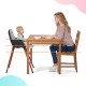 Стільчик для годування 2 в 1 Kinderkraft Finix Grey KHFINIX0GRY0000