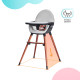 Стільчик для годування 2 в 1 Kinderkraft Finix Grey KHFINIX0GRY0000