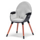 Стільчик для годування 2 в 1 Kinderkraft Finix Grey KHFINIX0GRY0000