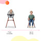 Стільчик для годування 2 в 1 Kinderkraft Finix Grey KHFINIX0GRY0000