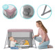 Ліжко-манеж 2 в 1 Kinderkraft Movi Pink KCMOVI00PNK0000