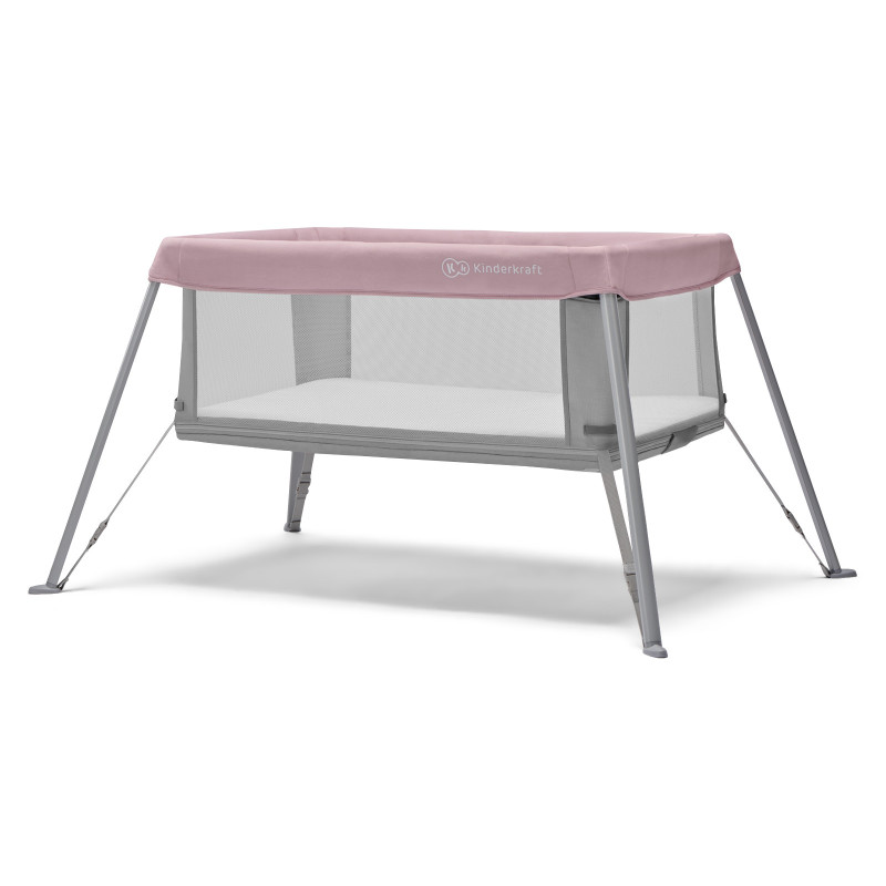 Ліжко-манеж 2 в 1 Kinderkraft Movi Pink KCMOVI00PNK0000