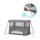 Ліжко-манеж 2 в 1 Kinderkraft Movi Grey Wooden KCMOVI00WOD0000