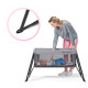 Ліжко-манеж 2 в 1 Kinderkraft Movi Grey Wooden KCMOVI00WOD0000