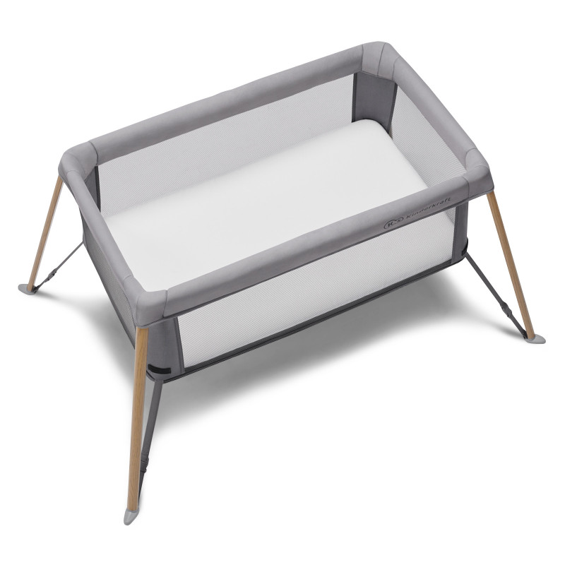 Ліжко-манеж 2 в 1 Kinderkraft Movi Grey Wooden KCMOVI00WOD0000
