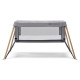 Ліжко-манеж 2 в 1 Kinderkraft Movi Grey Wooden KCMOVI00WOD0000