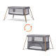Ліжко-манеж 2 в 1 Kinderkraft Movi Grey Wooden KCMOVI00WOD0000