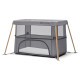 Ліжко-манеж 2 в 1 Kinderkraft Movi Grey Wooden KCMOVI00WOD0000
