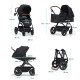 Універсальна коляска 3 в 1 Kinderkraft B-Tour Deep Black KSBTOU00BLK3000