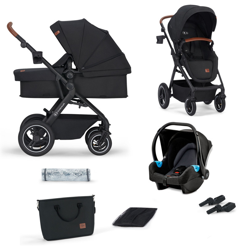 Універсальна коляска 3 в 1 Kinderkraft B-Tour Deep Black KSBTOU00BLK3000