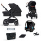 Універсальна коляска 3 в 1 Kinderkraft B-Tour Deep Black KSBTOU00BLK3000