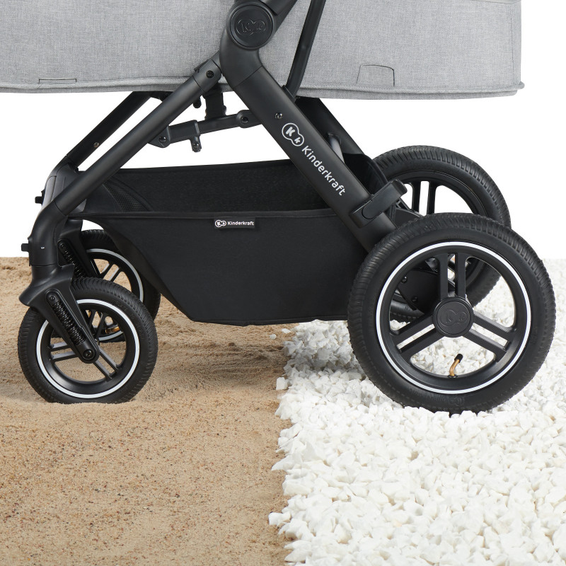 Універсальна коляска 3 в 1 Kinderkraft B-Tour Silver Gray KSBTOU00LGR3000