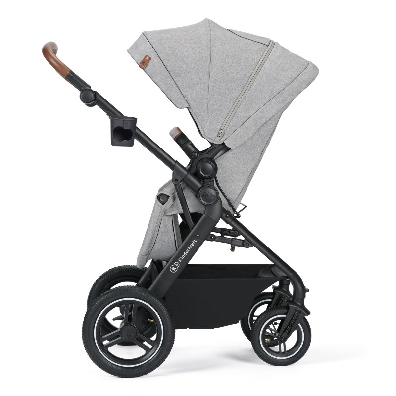Універсальна коляска 3 в 1 Kinderkraft B-Tour Silver Gray KSBTOU00LGR3000