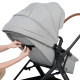 Універсальна коляска 3 в 1 Kinderkraft B-Tour Silver Gray KSBTOU00LGR3000