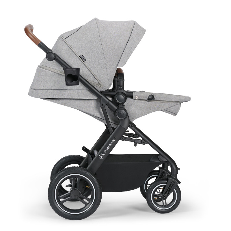 Універсальна коляска 3 в 1 Kinderkraft B-Tour Silver Gray KSBTOU00LGR3000