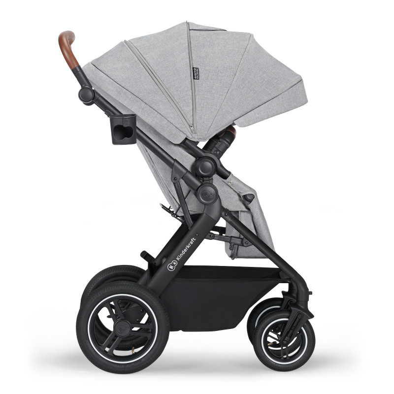Універсальна коляска 3 в 1 Kinderkraft B-Tour Silver Gray KSBTOU00LGR3000