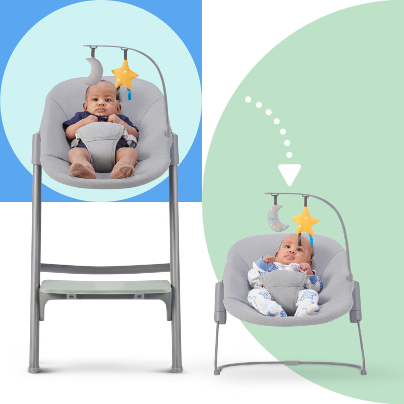 Стільчик для годування з шезлонгом Kinderkraft Livy Calmee Olive Green KHLICA00GRE0000
