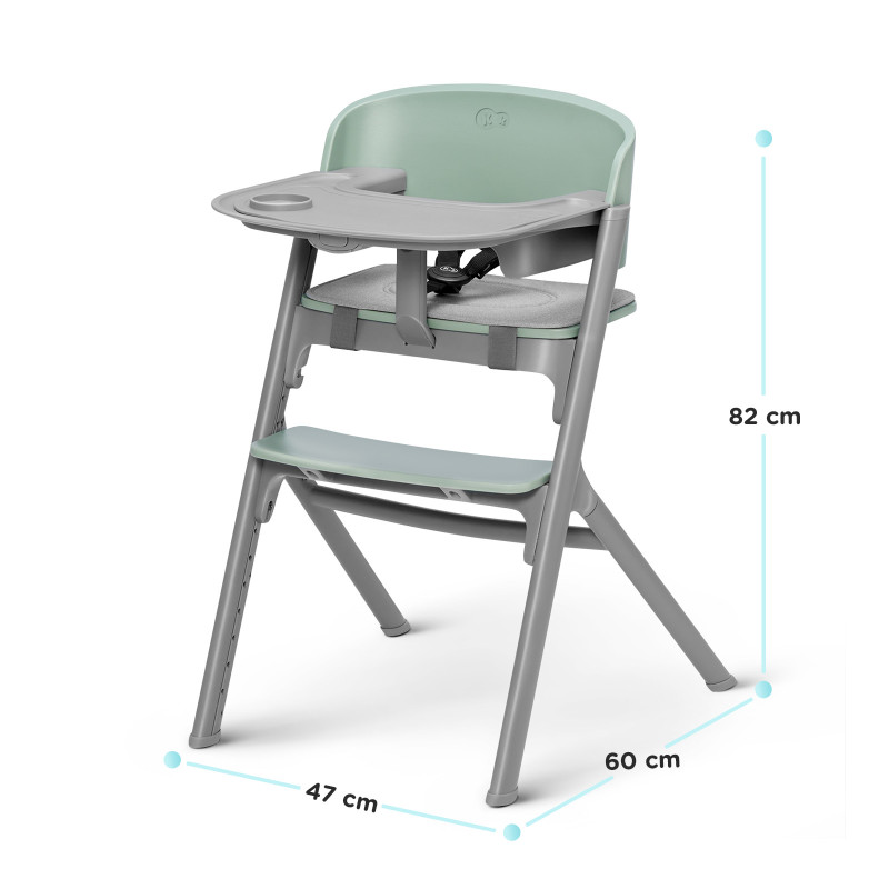 Стільчик для годування з шезлонгом Kinderkraft Livy Calmee Olive Green KHLICA00GRE0000