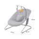 Шезлонг-гойдалка Kinderkraft Calmee Grey KBCALM00GRY0000